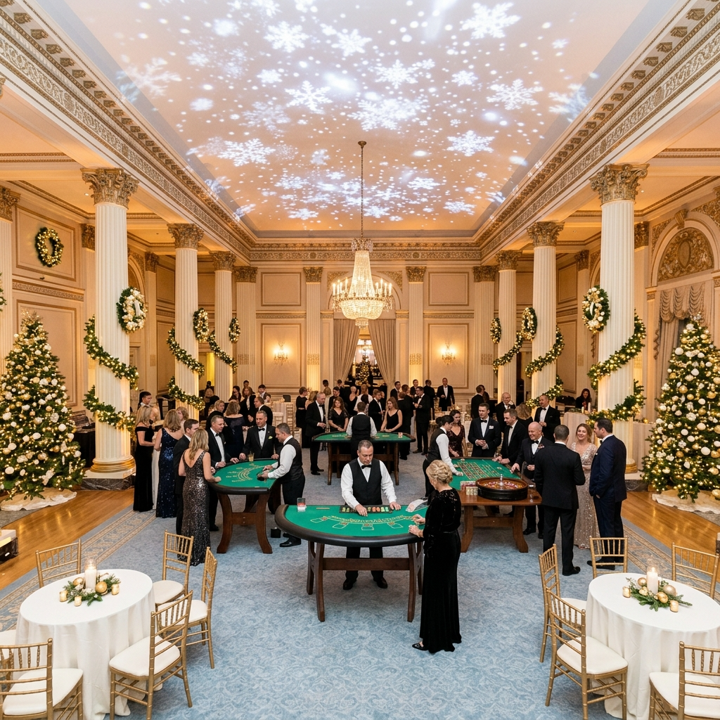 Casino event group photo
